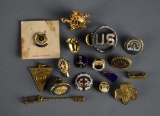 Lot of Costume Jewelry, Collectible Lapel Pins