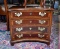 Fine Vintage Banded & Bookmatched Mahogany Diminutive Chest, 4 Drawers