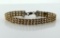 Precious Precious Brand Sterling Silver & 14K Yellow Gold Woven 7.5” Bracelet