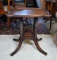 Vintage Mahogany Spiral Twist-Columned Side Table