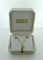 Skatell's 14K Yellow Gold & 2 Carats Diamond Necklace & Earrings Set