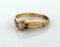 Vintage 10K Rose Gold & Diamond Ring, Size 7.25