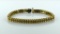 14K Yellow Gold and 1 Carat Diamond 7.125” Link Tennis Bracelet