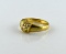 14K Yellow Gold and Diamond Ring, Size 6.75
