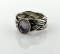 Pandora Sterling Silver and Light Purple Stone Ring, Size 9.75
