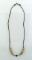 Vintage Native American Sterling Silver and Bead 15” Necklace