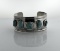 Vintage Vernon Macneil (Oklahoma) Heavy Sterling Silver & Turquoise Cuff Bracelet