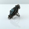 Vintage Native American Sterling Silver & Turquoise Ring, Size 8.25