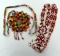 Lot of Two Beautiful Vintage Native American Hand-Beaded Pendant Necklaces