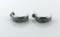 Vintage Native American Zuni Sterling Silver & Turquoise Earrings