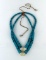 Vintage Native American Turquoise Bead 18” Necklace