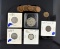 Lot Old US Coins: 1943 Half, 1945 Dime, 1897 & 1936 Nickels, 1904 & 1908 Pennies, 19 Wheat Pennies