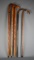 Collection of Five Hand Carved Old Wooden Canes