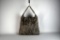 House of Dereon Brown Suede w/ Gold Stitching Handbag