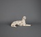 Italian Porcelain Dalmatian Dog in Repose Figurine
