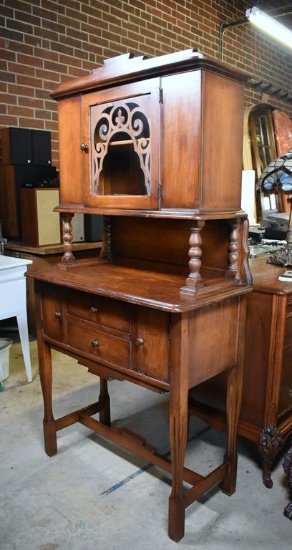 Early 20th C. Antique Poplar Kitchen Cupboard