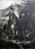 Contemporary Litho Print of EBD Julio Painting, Generals Lee & Jackson Last Meeting