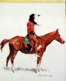Lithograph Print of Frederic Remington 1901 “A Cheyenne Buck”
