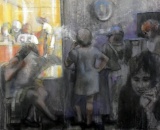 Jose Acaba (So. Car., XX-XXI C.) “Take Out” Pastel, Signed Lower Right