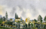Framed Postcard “South East View of Greenville, SC” by Joshua Tucker (American, 1800- )