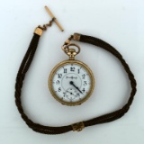 Antique Illinois Watch Co. Bunn Special 24 Ruby Pocket Watch, 15 Yr. J. Boss Gold Filled Case