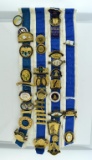 Lot of ~30 Gold Filled D.A.R. Pins & Ribbons (Daughter of American Revolution / Related)