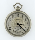 Antique Elgin Silver Filled Pocket Watch, Monogrammed “H”