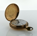 Antique Elgin Hunter Case Gold Filled Pocket Watch