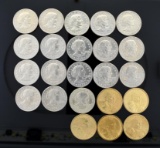 Eighteen S.B. Anthony (1979) Dollars and Five Sacagawea (2000P) Dollars