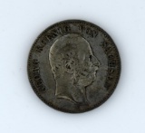Georg Koenig Von Sachsen Deutsches Reich 1904-E Prussian Zwei (2) Marks Silver Coin