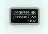 Degussa Berlin Brandenburger Tor 1 Oz. Fine Silver. Plastic Encased