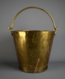 Old Brass Milk Bucket with Handle