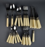 Inox 18/10 Italy Flatware Set with Faux Ivory Handles