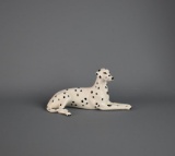 Italian Porcelain Dalmatian Dog in Repose Figurine