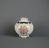 Lindner Handarbeit Hand Painted Round Vase, W Germany