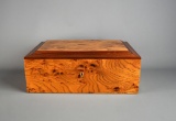Osvaldo Agresti Briarwood Jewelry Box w/ Key, Italy
