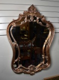 Contemporary Gilt Wood Baroque Style Wall Mirror