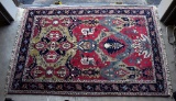 Fine Hand Knotted Persian Style Wool Indo-Irfan 6 x 9' Rug