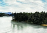 Armine (20th C.) Lake Scene, Watercolor, Signed Lower Left
