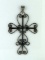 Vintage Mexican Sterling Silver Cross Pendant
