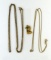 Lot of 14K Gold Jewelry—Charm and Two Chains