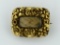Antique 19th C. Victorian Sentimental Hair Jewelry Pin, Gold Case