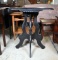 Antique Dark Stained Oak Parlor Lamp Table