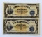 Two Philippines Victory Series No. 66 One Peso Silver Certificates