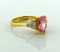 Pink Ice Cubic Zirconia Ring, Size 7