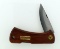 Sandvik (Sweden) Stainless Steel 3” Blade Lockback Knife with Mahogany Handle