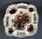 Hand Painted Strawberries Ceramic Serving Tray, Made in Italy