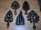 Lot of Old Iron Trivets and A FlatIron