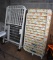Antique White Enameled Metal Baby Crib