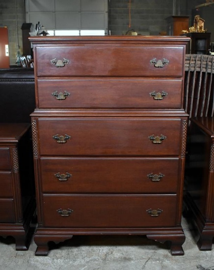 Vintage Mahogany Chest on Chest (2/3) by Continental Furniture
